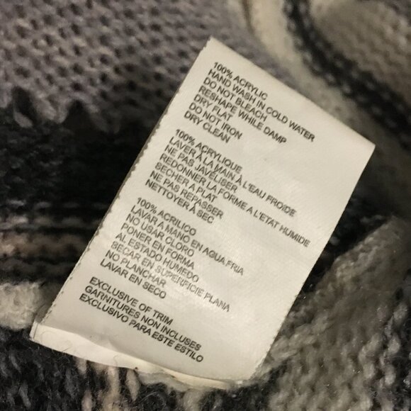 Neutral Cream, Grey, Black and Pink Arizonian Bohemian Tasseled Shawl - Picture 9 of 13